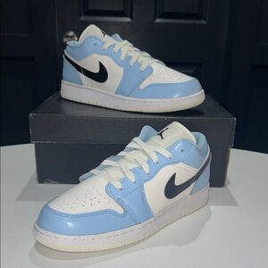 Jordan 1 Low GS “Ice Blue Black” Youth Size 7Y